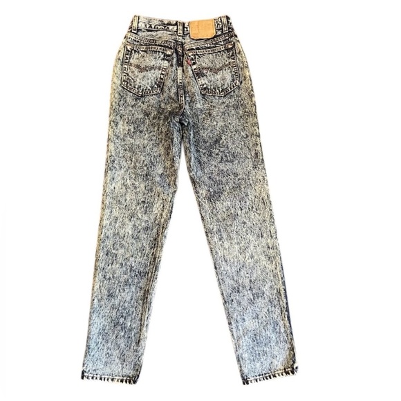 LEVI’S Vintage Denim 1980s 17501 501 High Rise Acid Wash Jeans Vtg 80s Size 7 - Picture 1 of 13